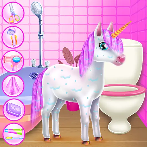 Cute Unicorn Caring & Dressup icon