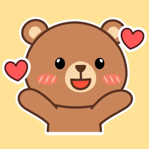 Oh My Bear Cute Stickers icon