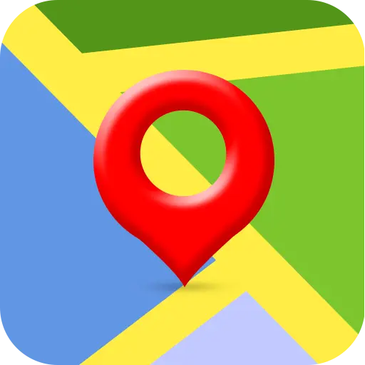 maps with aerial view icon