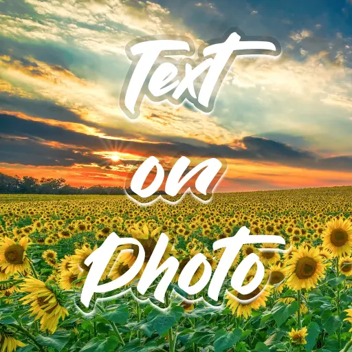 Text Art: Text on Photo icon