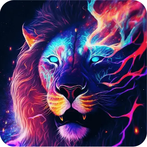 Neon Animals Walllaper icon