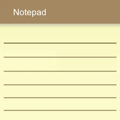 Notepad - simple notes icon