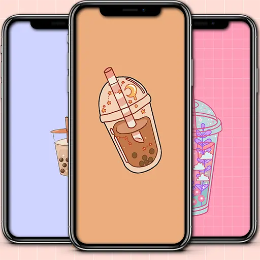 Boba Thai Tea Wallpaper icon