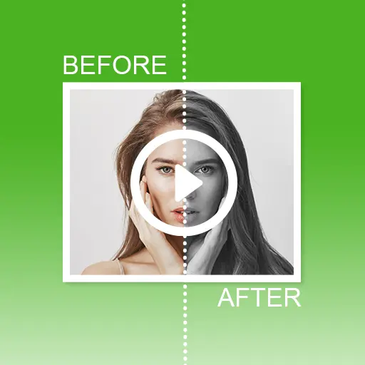 Diff before after video photo  icon