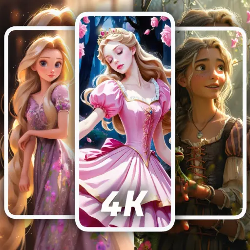 Princess Wallpapers Live 3D 4K icon