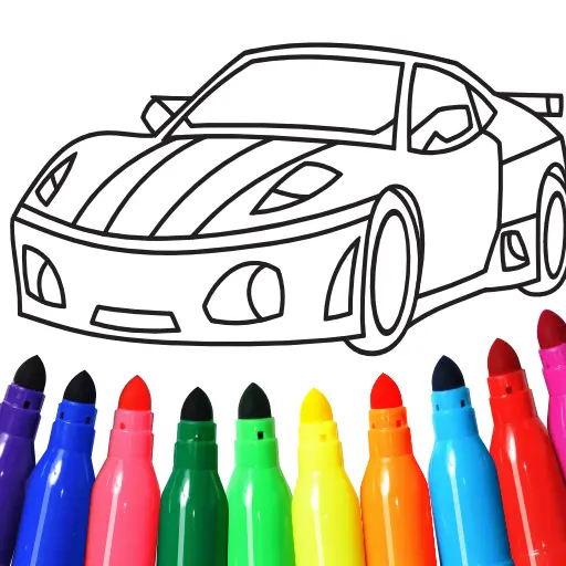 Cars Coloring & Drawing Game icon