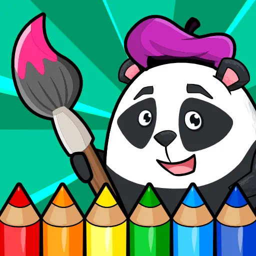 Busy Kids! Coloring pages book icon