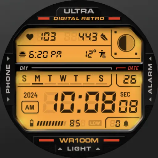 ULTRA Digital Retro watch face icon