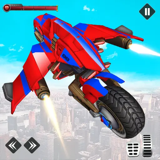 Light Bike Flying Stunts icon