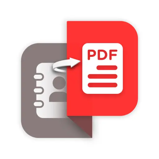 Contact Backup: PDF Text & VCF icon