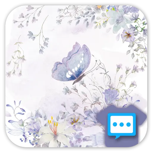 Floral watercolor skin for Nex icon