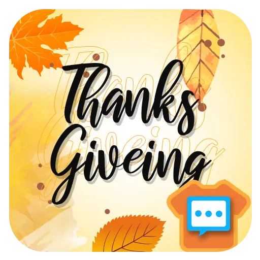 Next SMS Thanks giving skin 21 icon