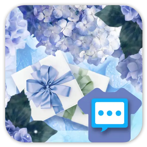 Hydrangea skin for Next SMS icon