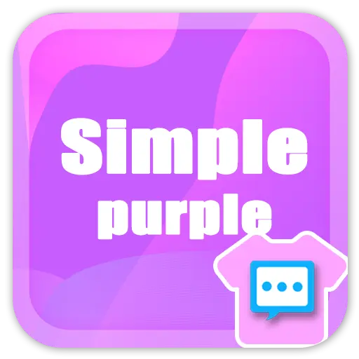 Next SMS Simple purple skin icon