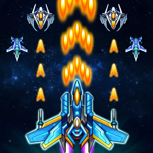 Galaxy sky shooting icon