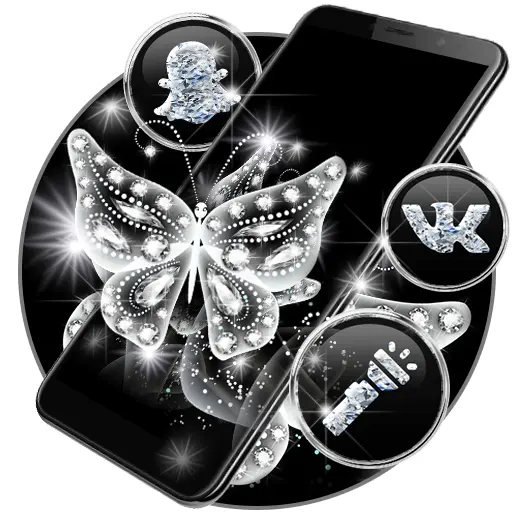 Glassy Butterfly LauncherTheme icon