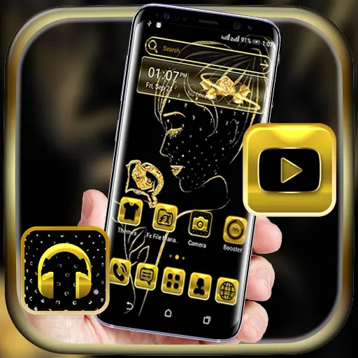 Golden Girl Launcher Theme icon