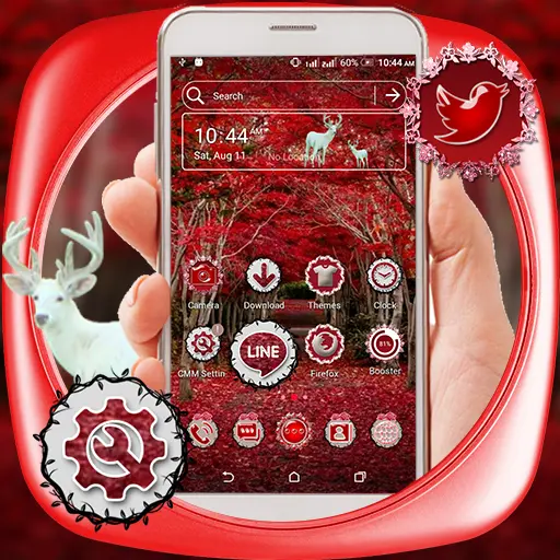 Red Leaves Launcher Theme icon