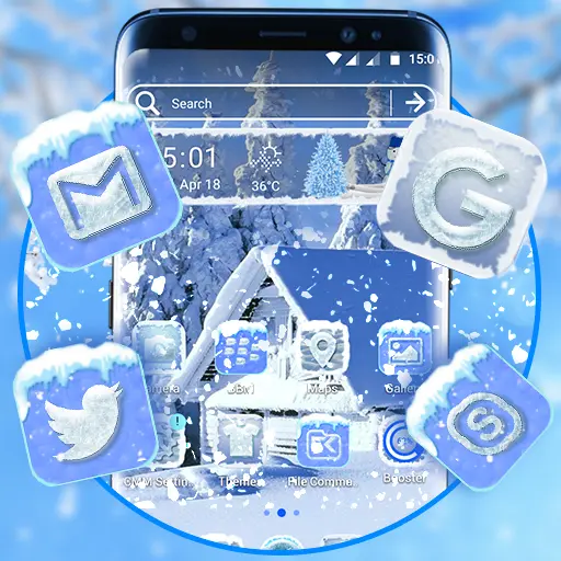 Ice Snow Launcher Theme icon