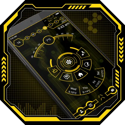 Hi-tech unique launcher 2 icon