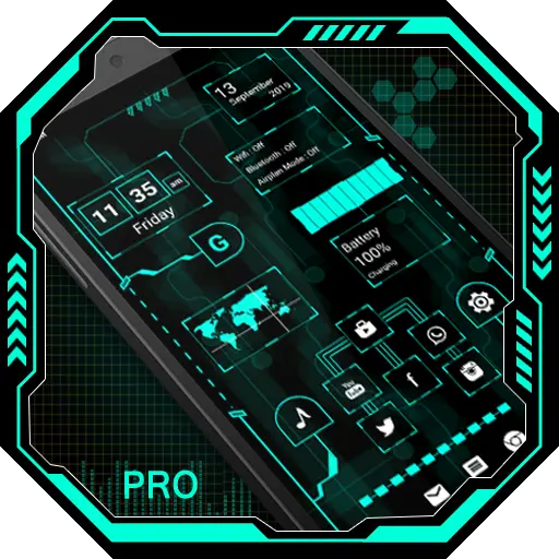 hi-tech launcher pro 2023 icon