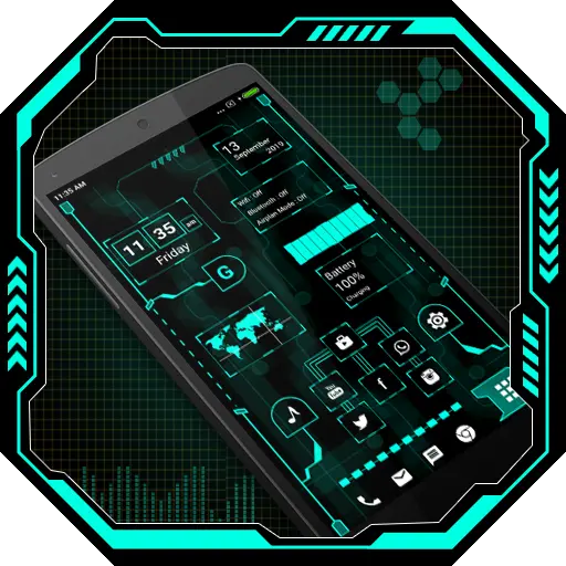 Hi-tech Launcher 2023 -AppLock icon