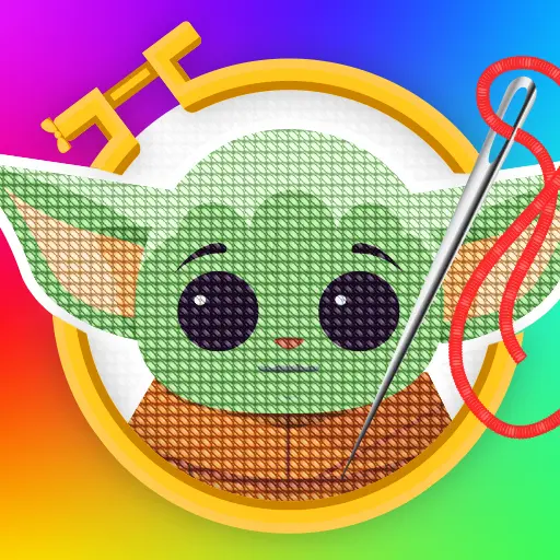 Cross Stitch Pattern, Pixelart icon