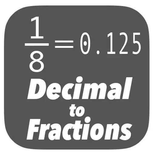 Decimal to Fraction Calculator icon