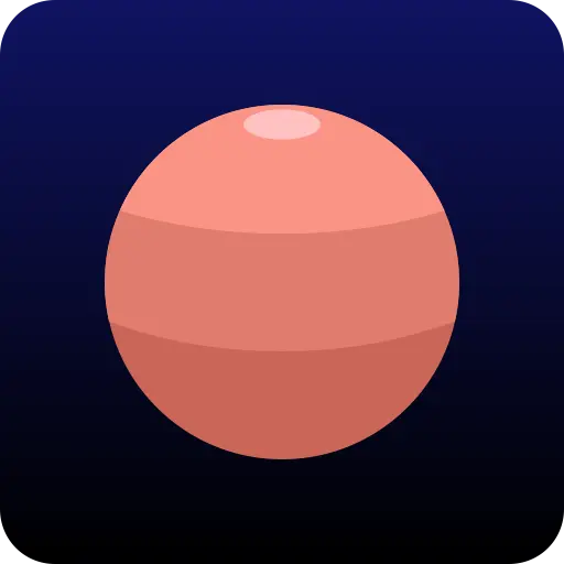 Mars, the red planet icon