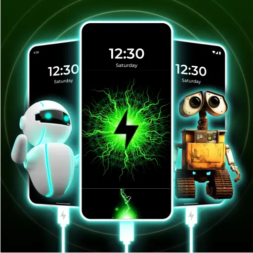 Battery Charging Animation 3D icon