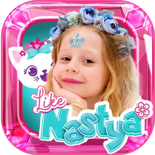 Like Nastya World games&video icon