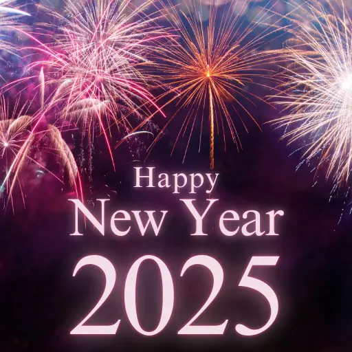 happy new year wishes 2025 icon