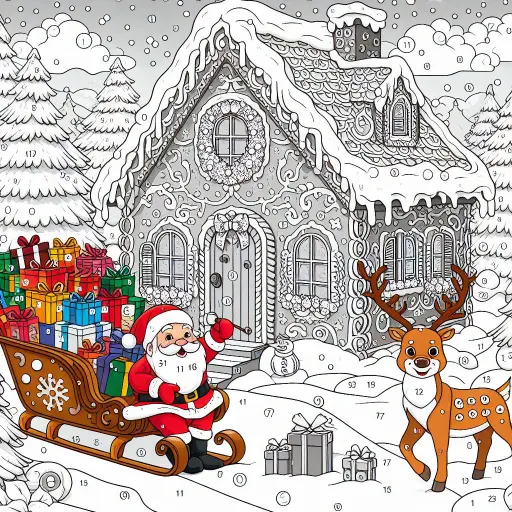 Christmas Gliter Coloring Book icon