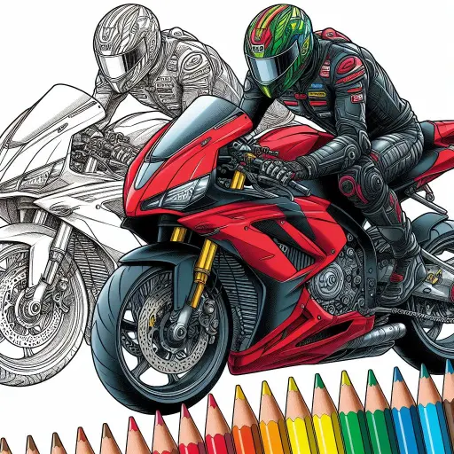 Motorcycles Paint by Number icon