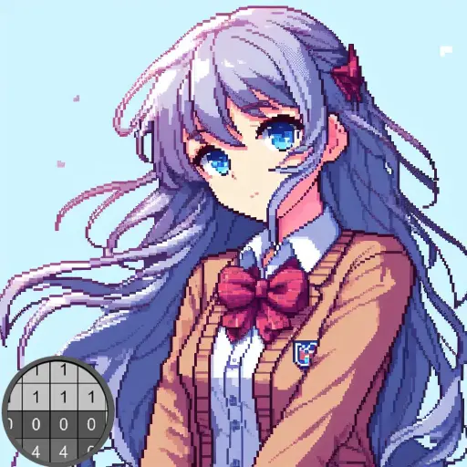 Anime Pixel Art Coloring Book icon