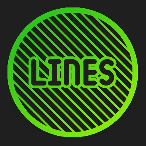 Lines Circle - Neon Icon Pack icon