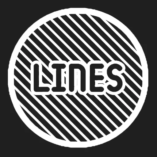 Lines Circle - White Icon Pack icon