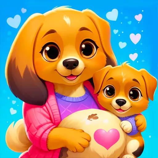 newborn babyshower - dog game icon