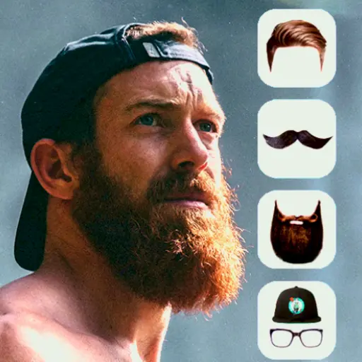 Men Hairstyles Beards Editor icon