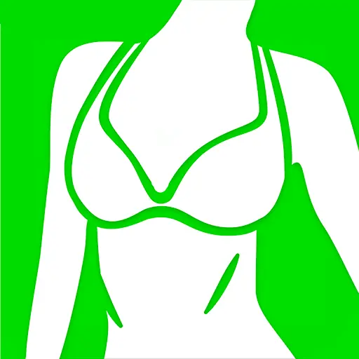 Beautiful breast workout icon