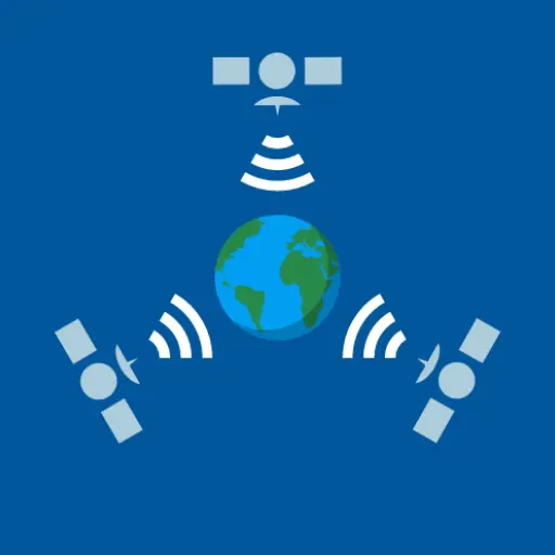 GPS Monitor: satellite data icon