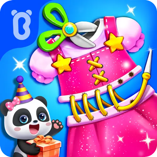 Little panda's birthday party icon