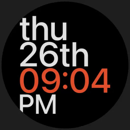 Muviz - Bold Text Watch Face icon