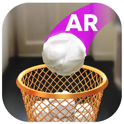 Paper Bin AR: office games icon