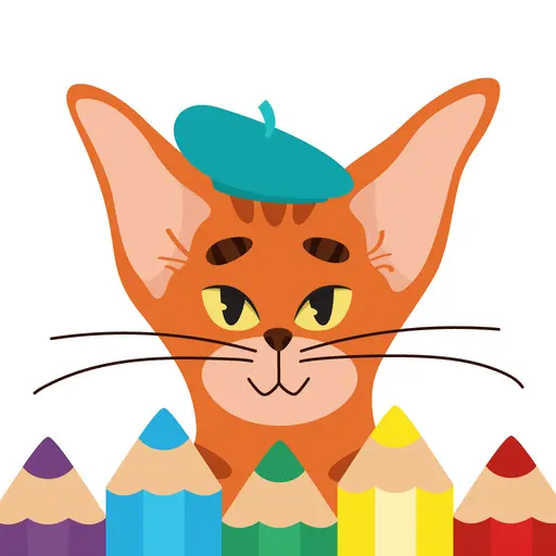 Rudolph: Coloring book icon