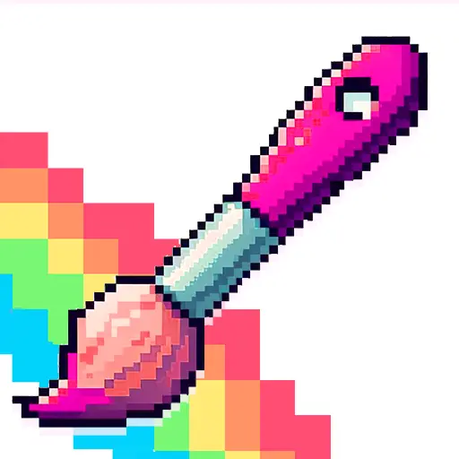 Color by Number - Pixel art icon