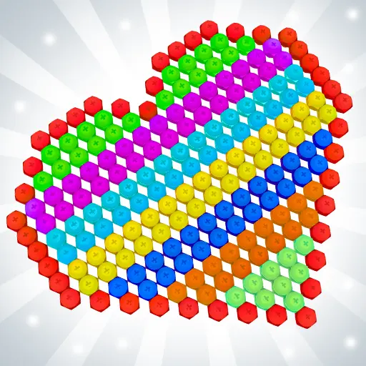 Nut n Bolt Color Sorting Game icon