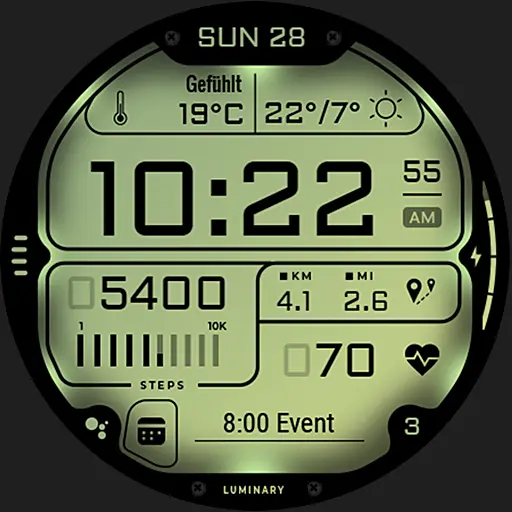 S4U Luminary - LCD watch face icon