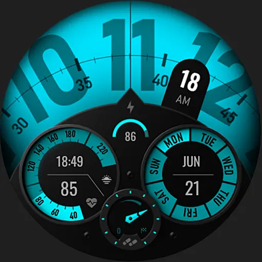 S4U Race digital watch face icon