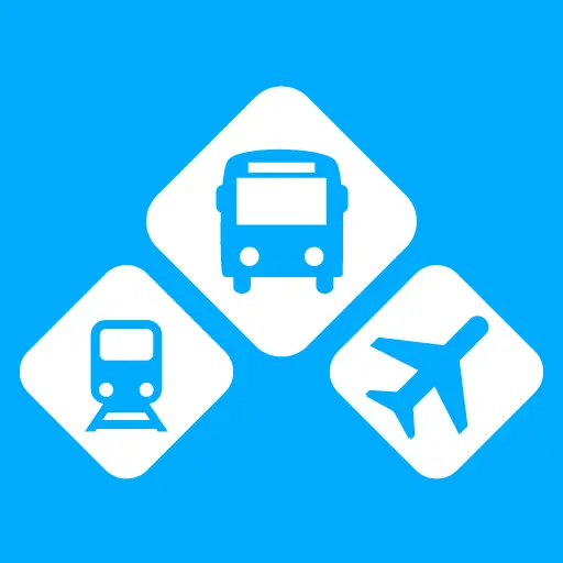 INFOBUS: Bus, train, flight icon